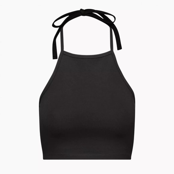 Aritzia Sunday Best Aubrey Halter Top in Black - Picture 1 of 6
